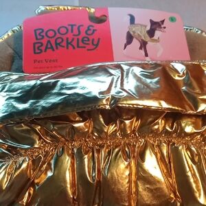 Boots & Barkley Metallic Gold Pet Vest